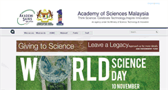 Desktop Screenshot of akademisains.gov.my